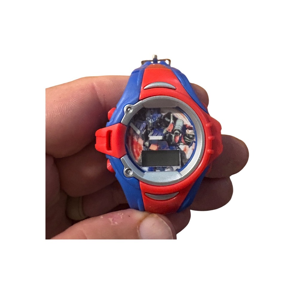 Transformers Optimus Prime Digital Watch 2010 Hasbro TF2 0060 Blue Red
